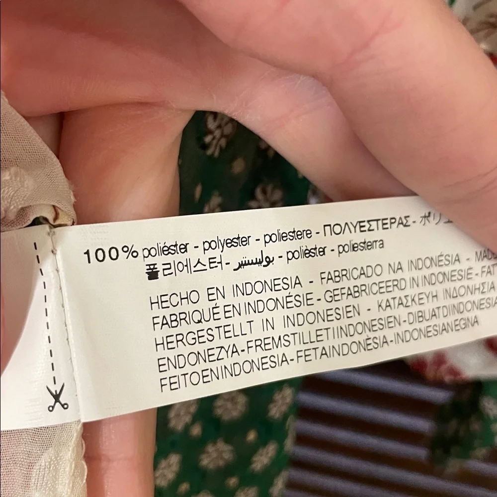 Zara Patchwork Printed Blouse - Picture 6 of 7